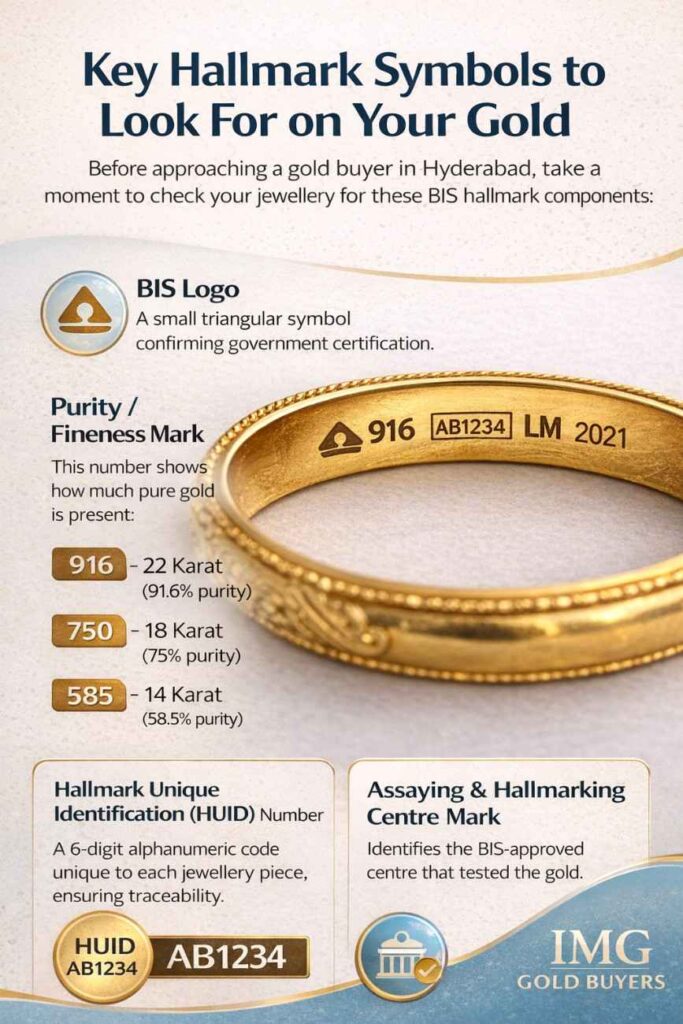 Gold Hallmark Symbols