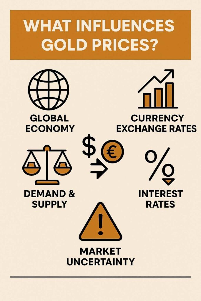 What influences gold prices
