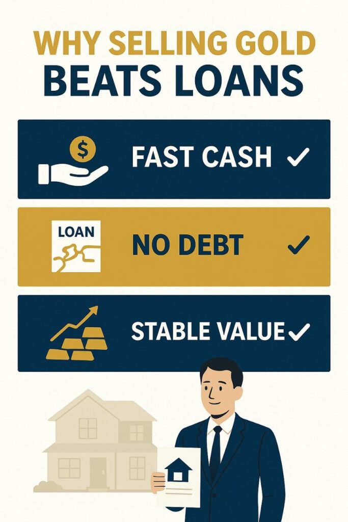 Why selling gold beats loans