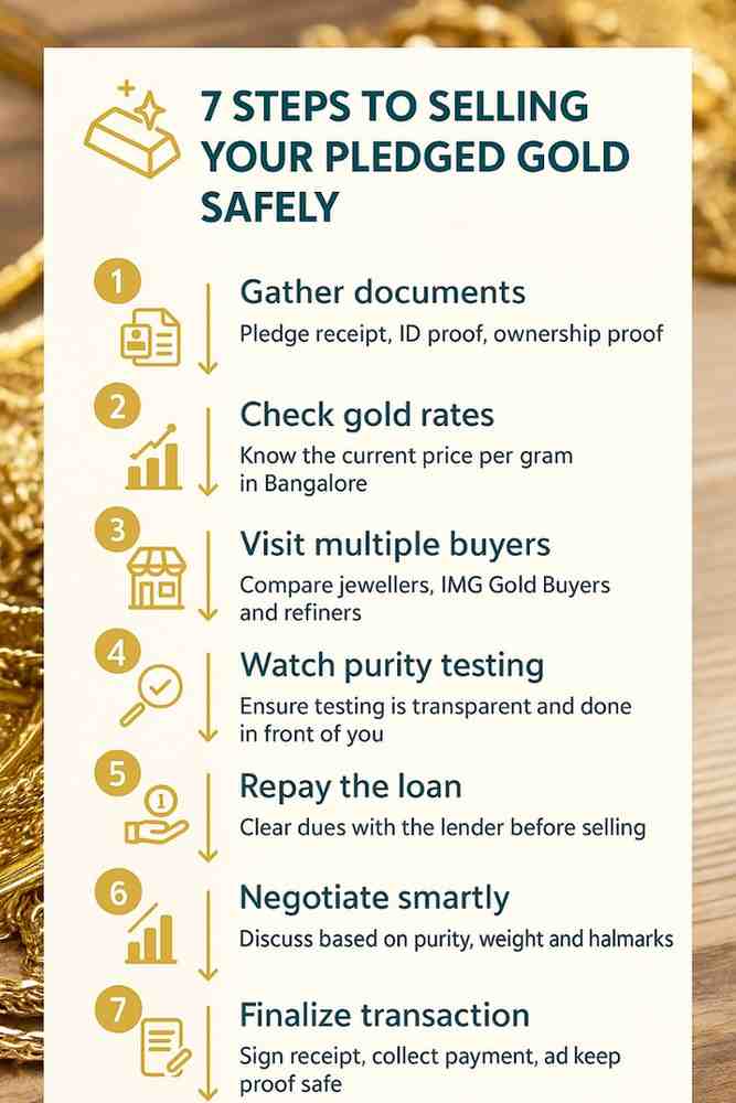 7 steps to releasing / selling your pledged gold