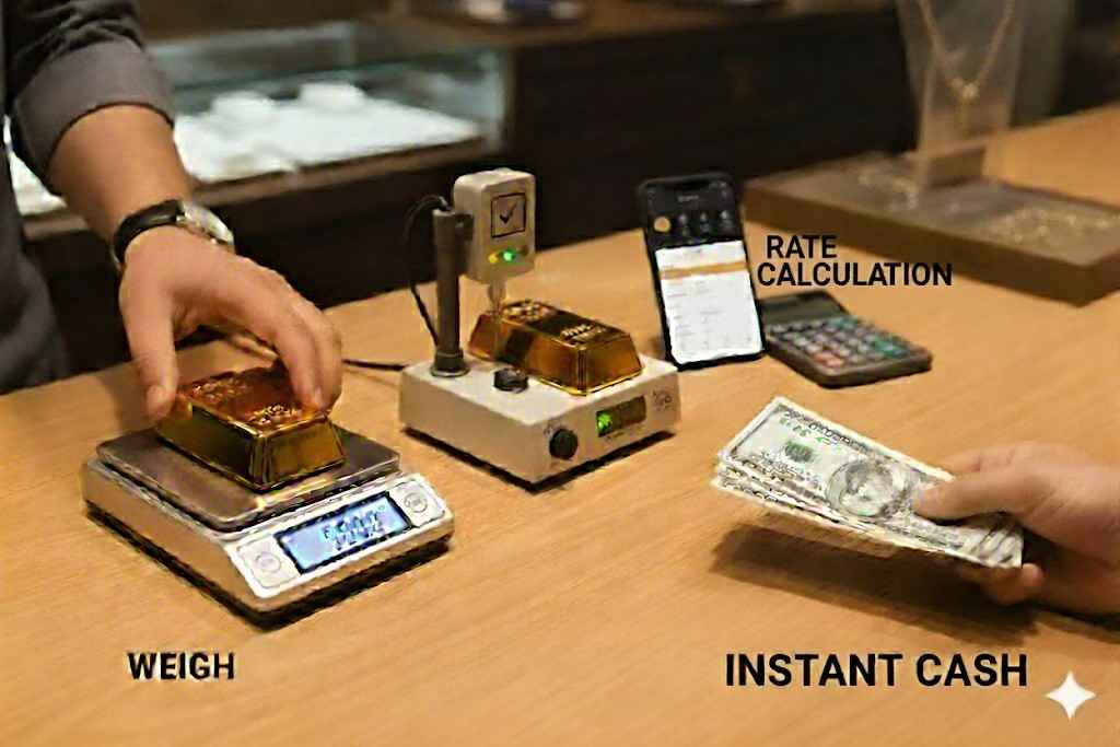 Get instant cash for gold