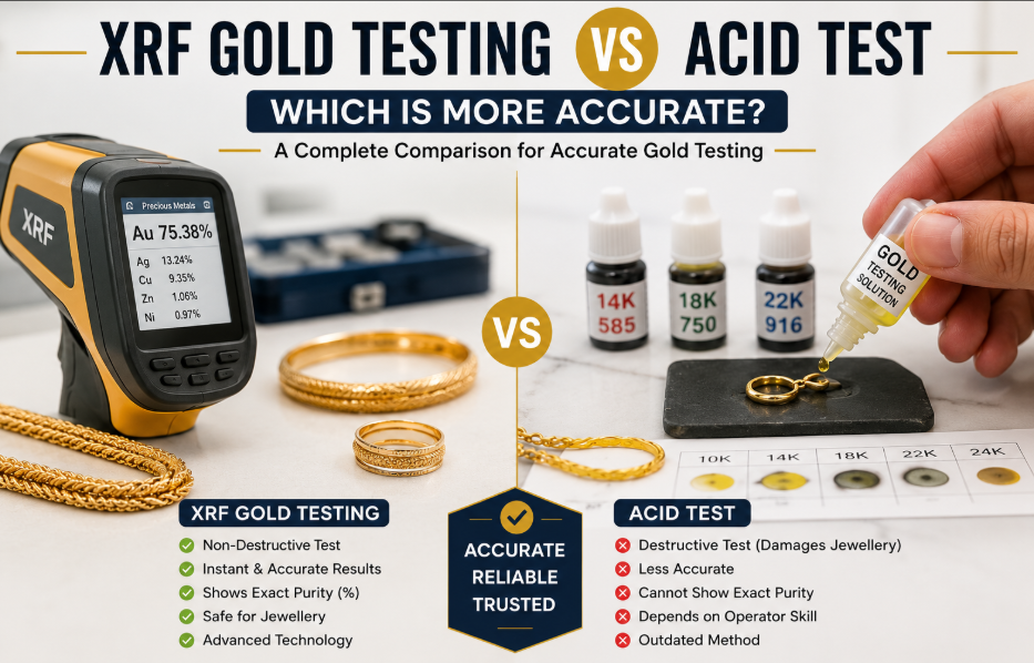 XRF Gold Testing vs Acid Test