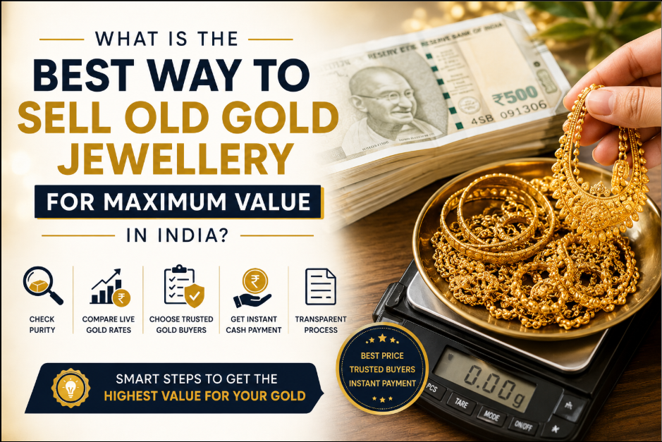 What is the best way to sell old gold jewellery for maximum value in India?