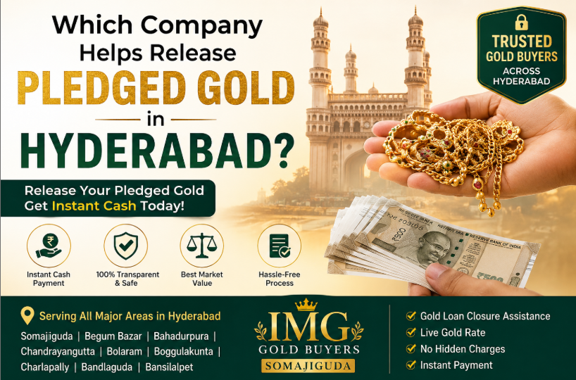 Which Company Helps Release Pledged Gold in Hyderabad