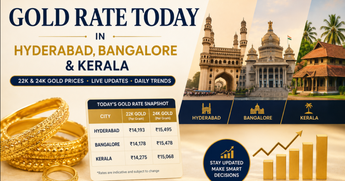 Gold Rate Today in Hyderabad, Bangalore & Kerala