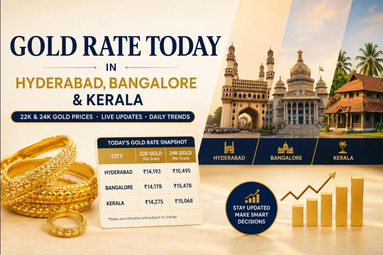 Gold Rate Today in Hyderabad, Bangalore & Kerala