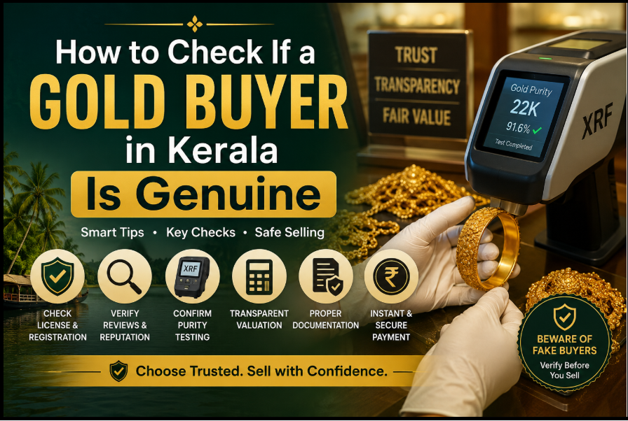 how to check if a gold buyer in Kerala is genuine