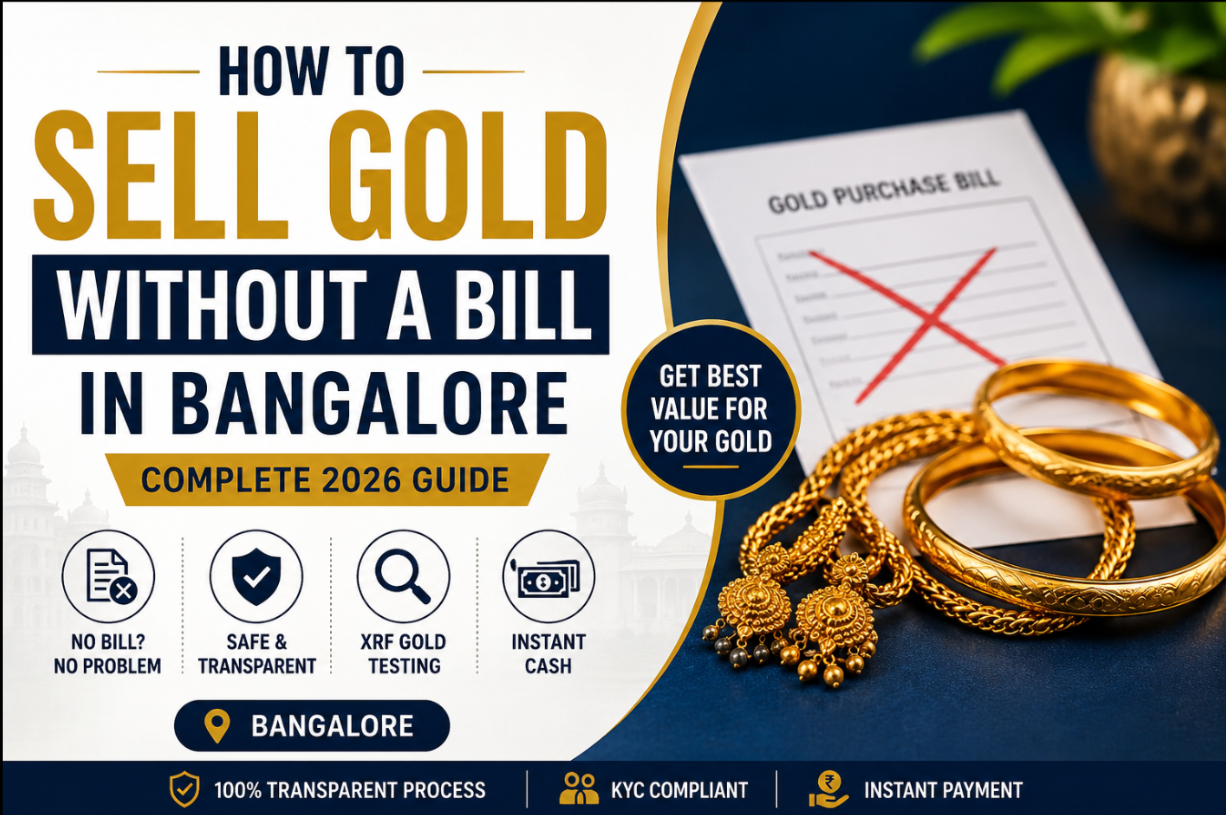 how to sell old gold jewellery without a bill in Bangalore