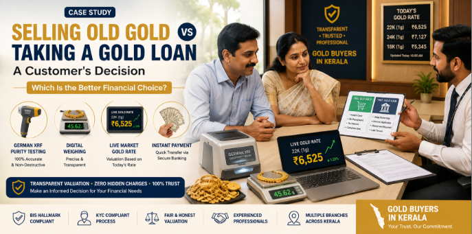 Case Study: Selling Old Gold vs Taking a Gold Loan – A Customer's Decision