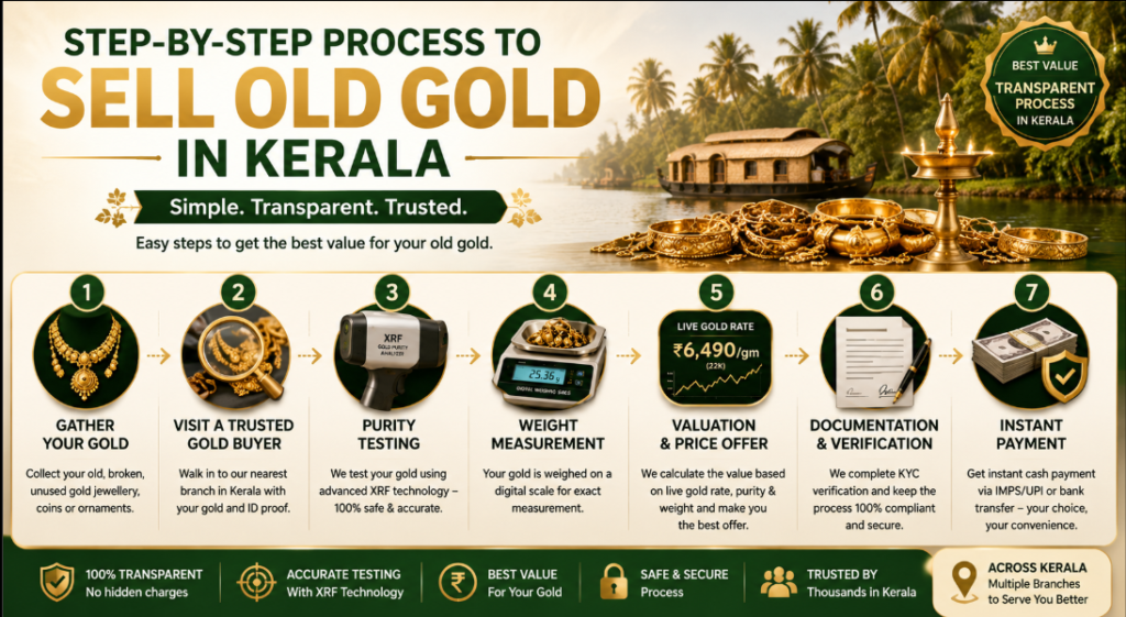 Step-by-Step Process to Sell Old Gold in Kerala