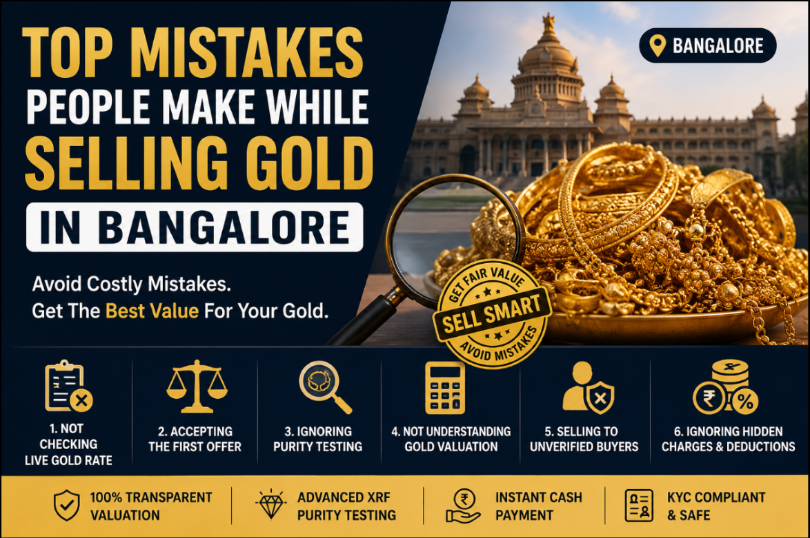 Top Mistakes People Make While Selling Gold in Bangalore
