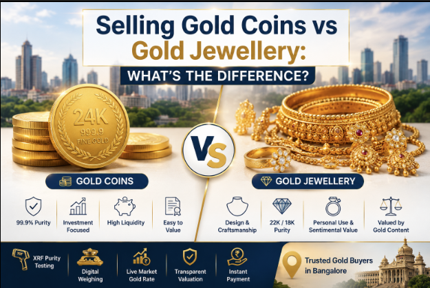 Selling Gold Coins vs Gold Jewellery: Key Differences